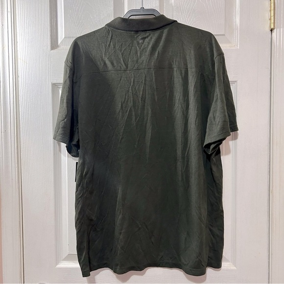 01.Algo Performance Polo Barkley Tech Olive (XXL) Men’s Pique Polo. - Picture 2 of 6